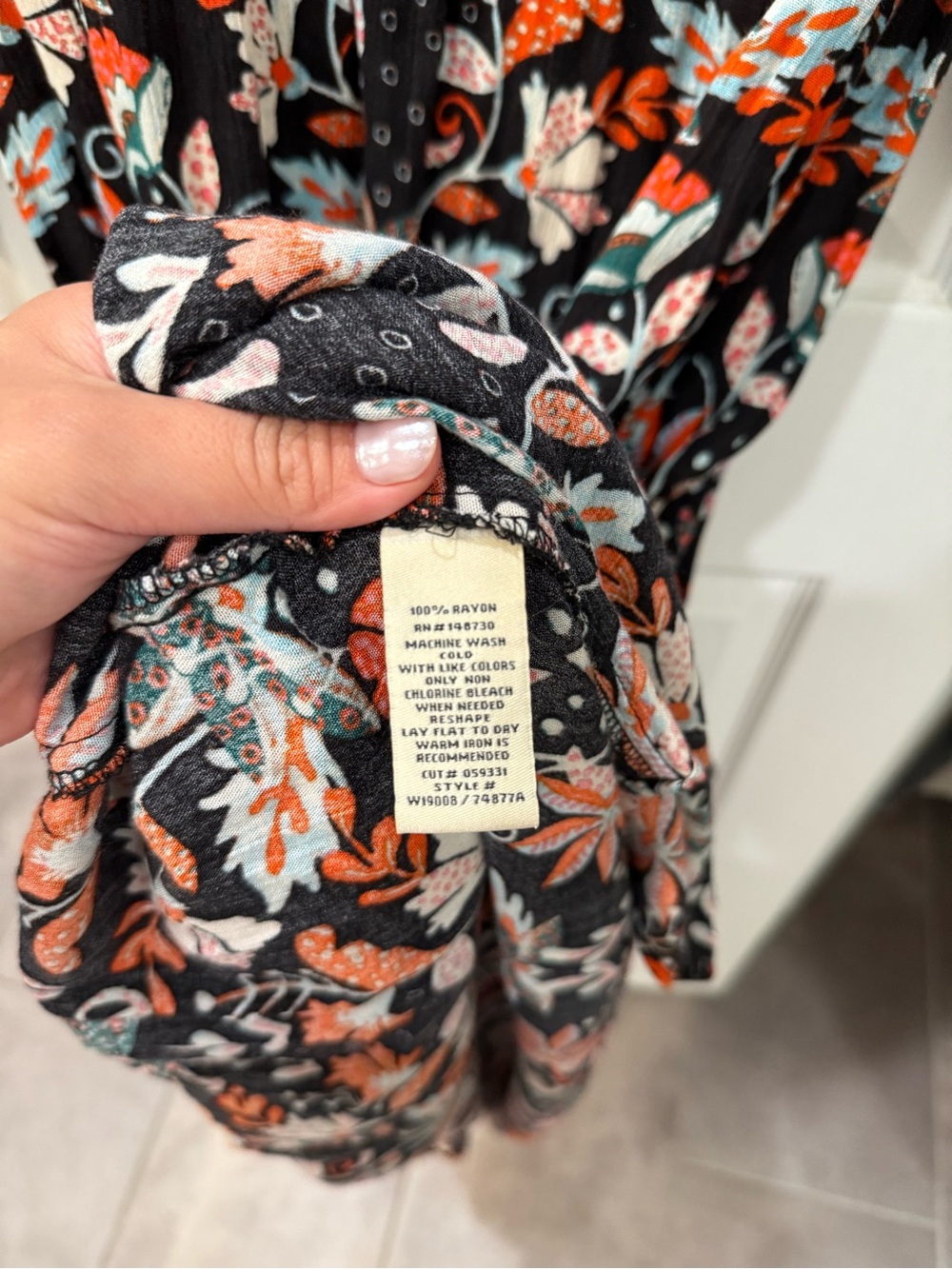ECI Long Sleeve Boho Dress - Picture 4 of 5